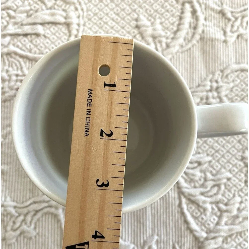Crate & Barrel Geometric Design Mug Red White Cup Replacement
